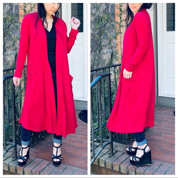 Fabulous open longline slouchy pockets cardigan - Picture 10 of 12